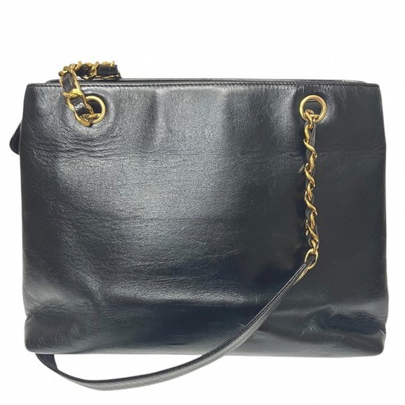 CHANEL A05572 Coco Mark Chain Bag Shoulder Tote Black - Picture 2 of 9